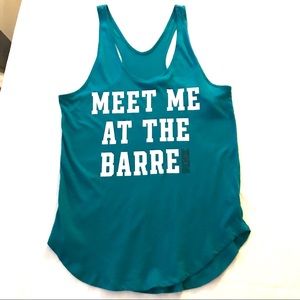 PINK Victoria's Secret Tops - Pure Barre Meet Me at the Barre Turquoise Tank Top PINK Victoria's Secret Tops - Pure Barre Meet Me at the Barre Turquoise Tank Top